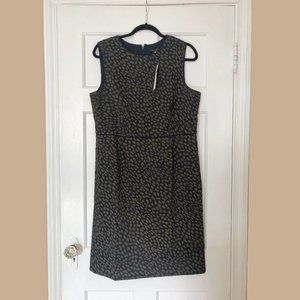 NWT Ann Taylor Animal Print Sheath Dress Sz 14